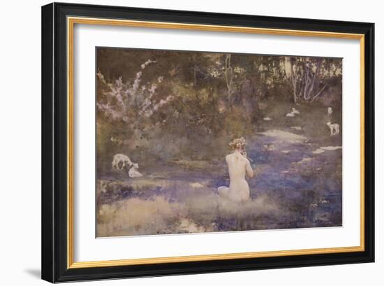 A Pastoral-John Reinhard Weguelin-Framed Giclee Print