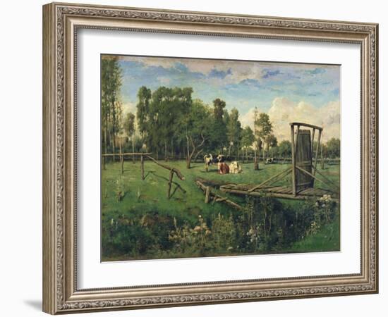 A Pasture in Normandy-Constant-emile Troyon-Framed Giclee Print