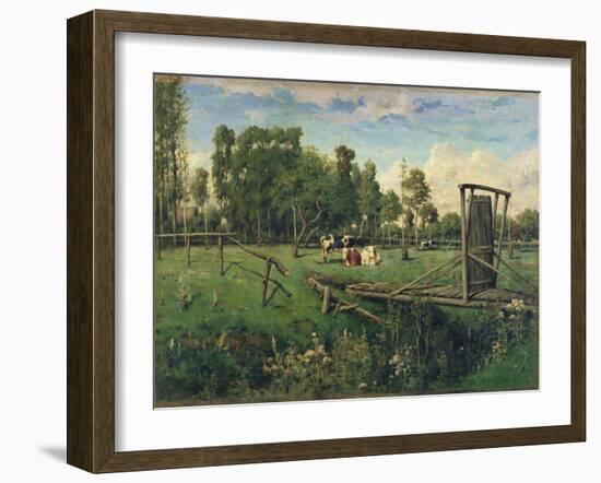 A Pasture in Normandy-Constant-emile Troyon-Framed Giclee Print