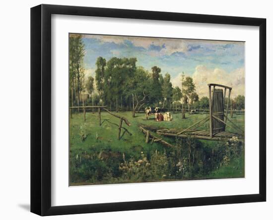 A Pasture in Normandy-Constant-emile Troyon-Framed Giclee Print