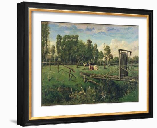 A Pasture in Normandy-Constant-emile Troyon-Framed Giclee Print