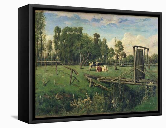 A Pasture in Normandy-Constant-emile Troyon-Framed Premier Image Canvas