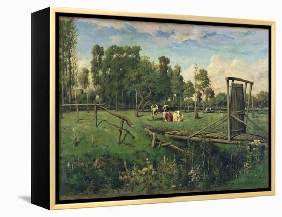 A Pasture in Normandy-Constant-emile Troyon-Framed Premier Image Canvas