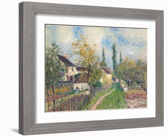 A Path at Les Sablons, 1883-Alfred Sisley-Framed Giclee Print