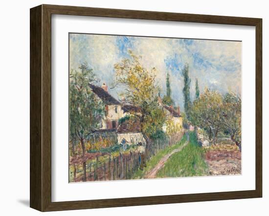 A Path at Les Sablons, 1883-Alfred Sisley-Framed Giclee Print