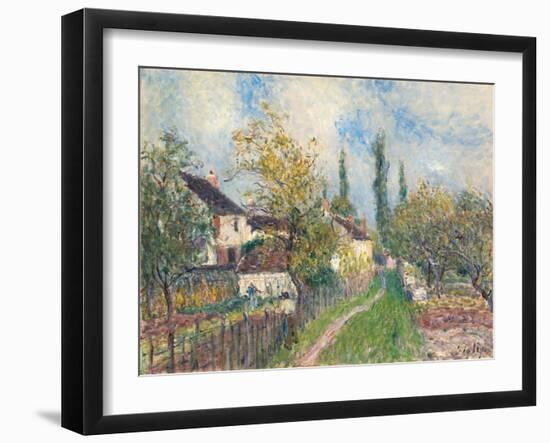 A Path at Les Sablons, 1883-Alfred Sisley-Framed Giclee Print