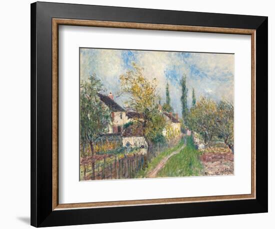 A Path at Les Sablons, 1883-Alfred Sisley-Framed Giclee Print