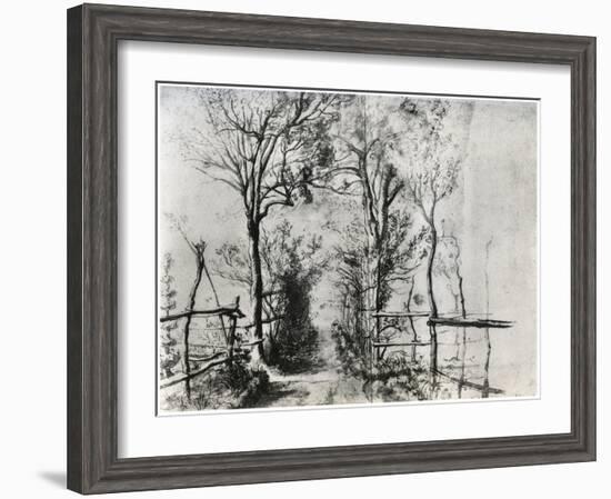 A Path Bordered by Trees, C1620-1625-Peter Paul Rubens-Framed Giclee Print