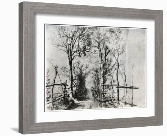 A Path Bordered by Trees, C1620-1625-Peter Paul Rubens-Framed Giclee Print