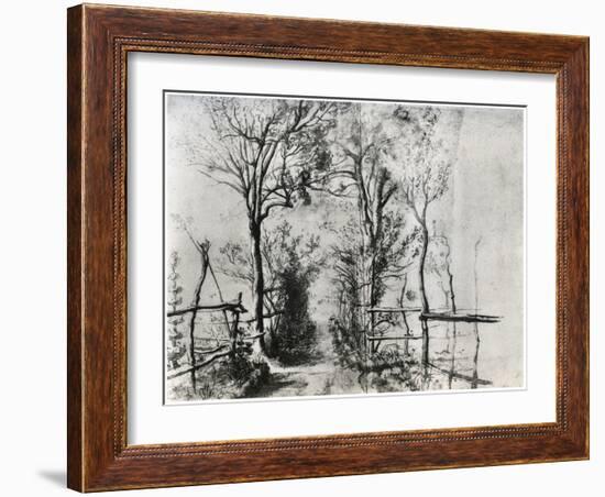 A Path Bordered by Trees, C1620-1625-Peter Paul Rubens-Framed Giclee Print