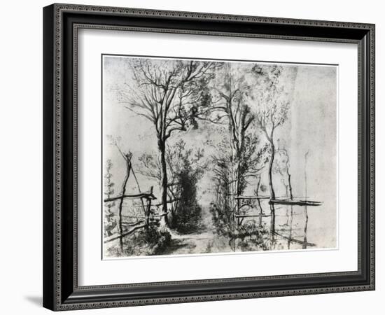 A Path Bordered by Trees, C1620-1625-Peter Paul Rubens-Framed Giclee Print