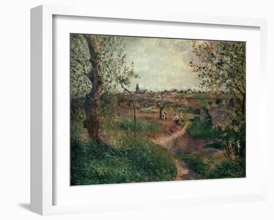 A Path Through the Fields (Pontoise)-Camille Pissarro-Framed Giclee Print
