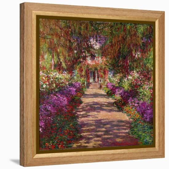 A Pathway in Monet's Garden, Giverny, 1902-Claude Monet-Framed Premier Image Canvas