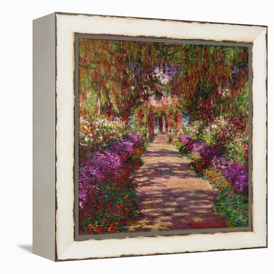 A Pathway in Monet's Garden, Giverny, 1902-Claude Monet-Framed Premier Image Canvas