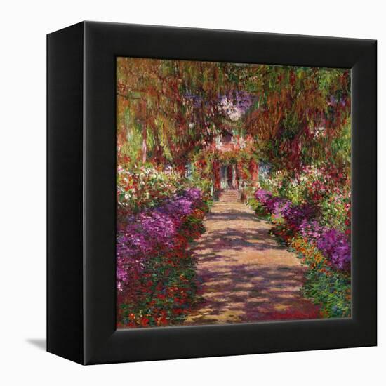 A Pathway in Monet's Garden, Giverny, 1902-Claude Monet-Framed Premier Image Canvas