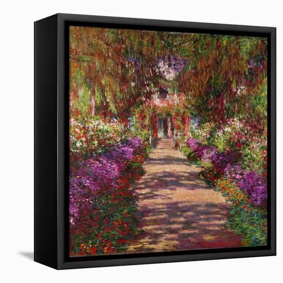 A Pathway in Monet's Garden, Giverny, 1902-Claude Monet-Framed Premier Image Canvas