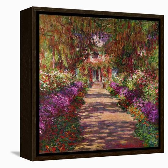 A Pathway in Monet's Garden, Giverny, 1902-Claude Monet-Framed Premier Image Canvas