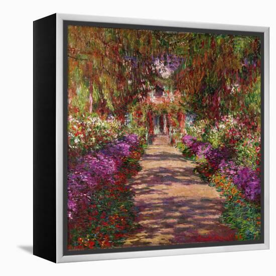 A Pathway in Monet's Garden, Giverny, 1902-Claude Monet-Framed Premier Image Canvas