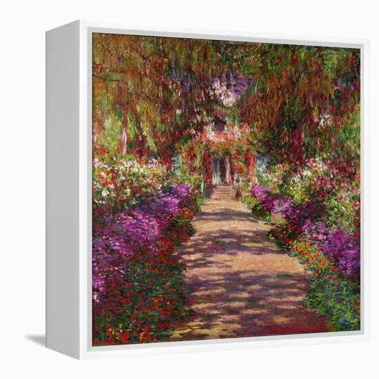 A Pathway in Monet's Garden, Giverny, 1902-Claude Monet-Framed Premier Image Canvas