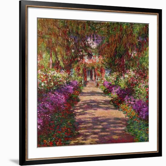 A Pathway in Monet's Garden, Giverny, 1902-Claude Monet-Framed Giclee Print