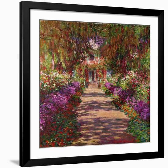 A Pathway in Monet's Garden, Giverny, 1902-Claude Monet-Framed Giclee Print