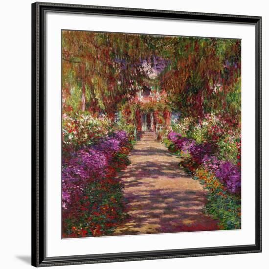 A Pathway in Monet's Garden, Giverny, 1902-Claude Monet-Framed Giclee Print