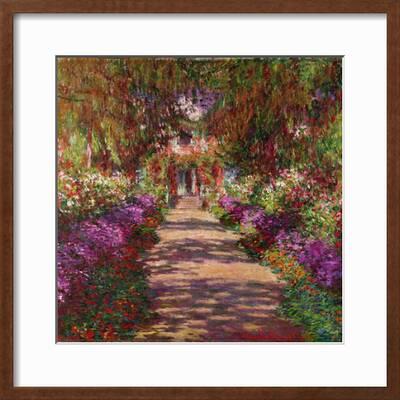 A Pathway In Monet S Garden Giverny 1902 Giclee Print By Claude