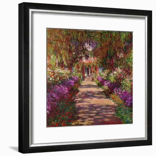 A Pathway in Monet's Garden, Giverny, 1902-Claude Monet-Framed Giclee Print