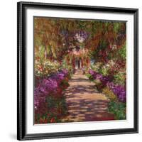 A Pathway in Monet's Garden, Giverny, 1902-Claude Monet-Framed Giclee Print