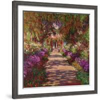 A Pathway in Monet's Garden, Giverny, 1902-Claude Monet-Framed Giclee Print