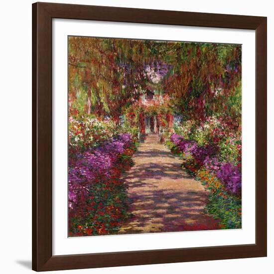 A Pathway in Monet's Garden, Giverny, 1902-Claude Monet-Framed Giclee Print