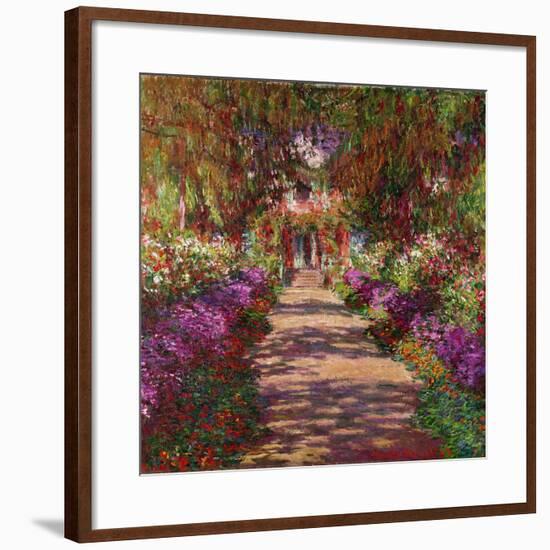 A Pathway in Monet's Garden, Giverny, 1902-Claude Monet-Framed Giclee Print