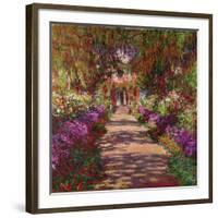 A Pathway in Monet's Garden, Giverny, 1902-Claude Monet-Framed Giclee Print