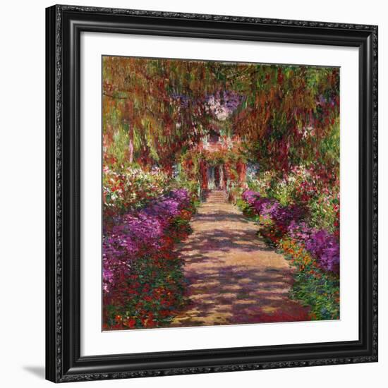 A Pathway in Monet's Garden, Giverny, 1902-Claude Monet-Framed Giclee Print