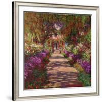 A Pathway in Monet's Garden, Giverny, 1902-Claude Monet-Framed Giclee Print