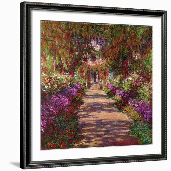 A Pathway in Monet's Garden, Giverny, 1902-Claude Monet-Framed Giclee Print