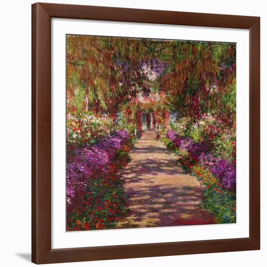 A Pathway in Monet's Garden, Giverny, 1902-Claude Monet-Framed Giclee Print