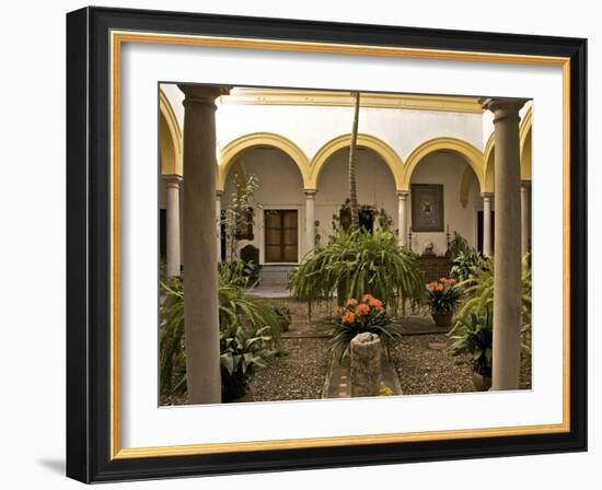A Patio in the Alcazar, Seville, Andalusia, Spain, Europe-Guy Thouvenin-Framed Photographic Print