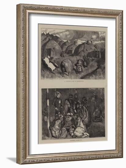 A Pawnee Camp in Midwinter-Arthur Boyd Houghton-Framed Giclee Print