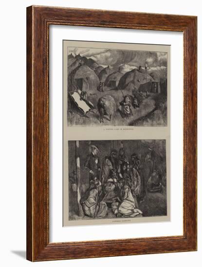 A Pawnee Camp in Midwinter-Arthur Boyd Houghton-Framed Giclee Print