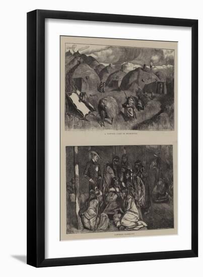 A Pawnee Camp in Midwinter-Arthur Boyd Houghton-Framed Giclee Print