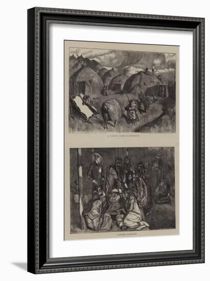 A Pawnee Camp in Midwinter-Arthur Boyd Houghton-Framed Giclee Print