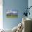 A Peaceful Farming Scene of Hay Bales at the Foot of Mountains-Sheila Haddad-Photographic Print displayed on a wall