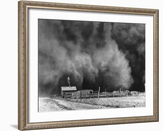 A Peaceful Little Ranch in Boise City, Oklahoma-null-Framed Photographic Print