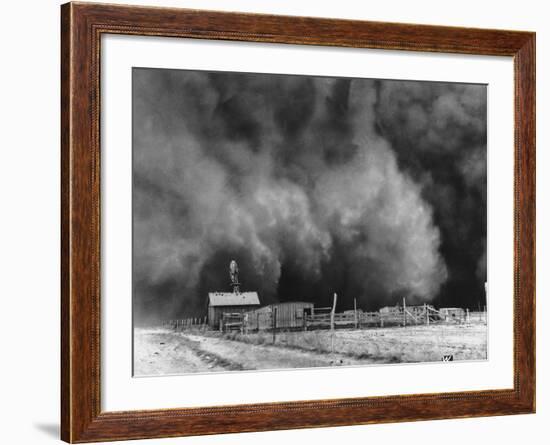 A Peaceful Little Ranch in Boise City, Oklahoma-null-Framed Photographic Print