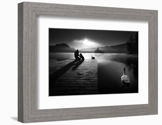 A peaceful morning at the lake-Sandi Bertoncelj-Framed Photographic Print