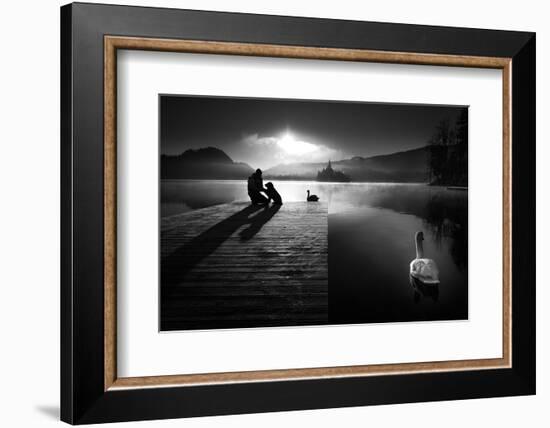 A peaceful morning at the lake-Sandi Bertoncelj-Framed Photographic Print