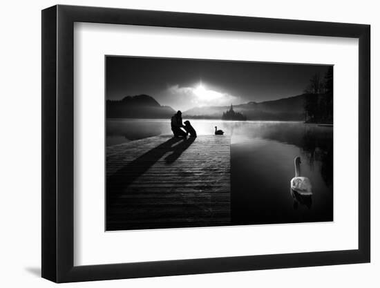 A peaceful morning at the lake-Sandi Bertoncelj-Framed Photographic Print