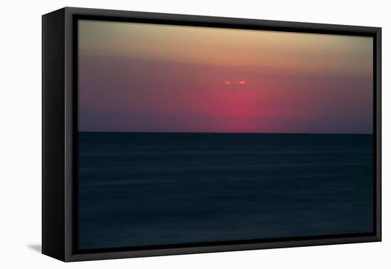 A Peaceful Sunset Afterglow Off the West Coast of Florida-Sheila Haddad-Framed Premier Image Canvas