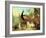 A Peacock, Doves, Chickens and a Jay in a Park-Marmaduke Cradock-Framed Giclee Print